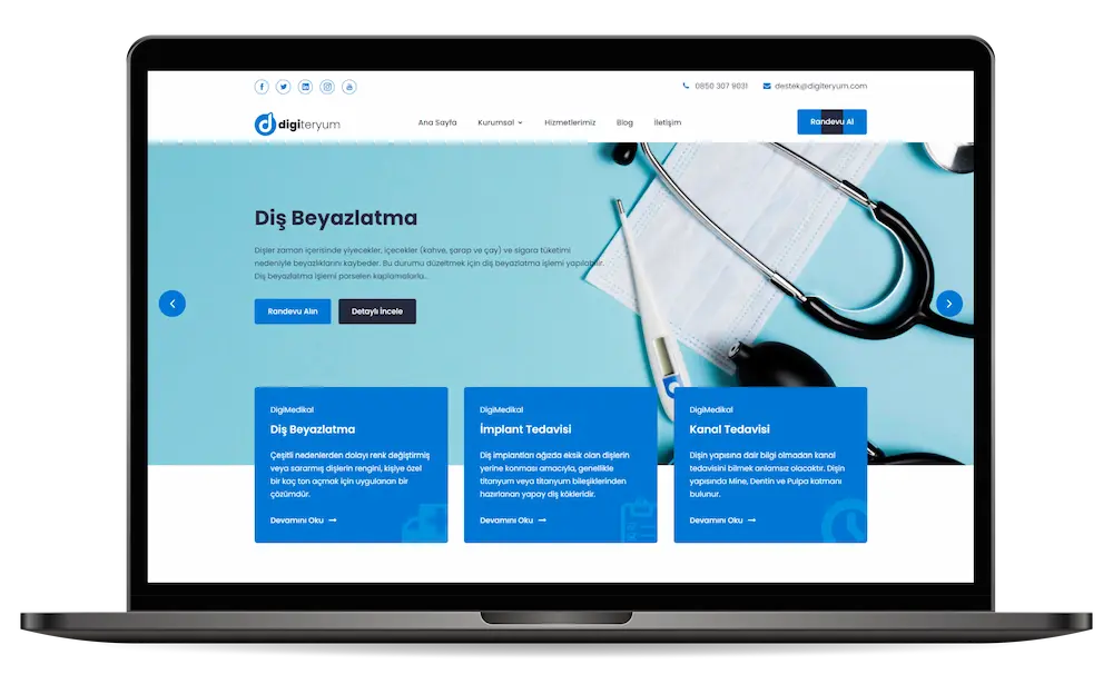 Digiteryum Hazır Tema Cure Teması